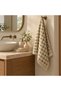 Striped 100% Cotton Hand Towel, BEIGE, 50 x 70 cm, Set of 2 - 4
