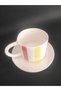 Handmade Ceramic Coffee Cup with Stripes - 2