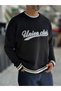 Black Union Club Embroidered Knit Sweatshirt PM-018 - 7