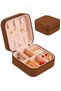 Travel Jewelry Box - Jewelry Organizer Box - Mini Jewelry Box - Accessory Box - Jewelry Box - Jewelry Organizer Box (Brown)