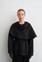Black Coat with Detailed Collar