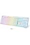 لوحة مفاتيح كمبيوتر لاسلكية M104 RGB، تحتوي على 104 مفتاحًا، مع لوحة أرقام.