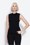 Mock Neck Sleeveless Knitwear Blouse - 2