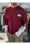 Burgundy Clear Mind Boxy Fit Sweatshirt RES-5009 - 4