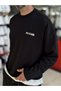 Black Win Sweatshirt with Glittery Lettering ES-206 - 5