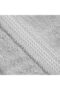 طقم مناشف حمام من القطن المصري الصلب، مقاس 30 × 55 بوصة، لون فضي، قطعتين - 3