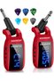 Wireless Guitar System, UHF 15 Channels Rechargeable Transmitter Receiver