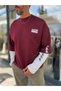 Burgundy Clear Mind Boxy Fit Sweatshirt RES-5009 - 6