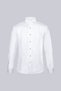 White Comfort Fit 100% Cotton Turn-Down Collar Satin Classic Groom's Shirt