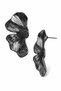 Women's Lacquer Coated Butterfly Wing Appearance Studded Model Earrings - 3