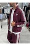 Burgundy Winner Oversized Zipper Sweatshirt RES-2002 - 4