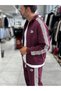 Burgundy Winner Oversized Zipper Sweatshirt RES-2002 - 5