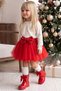 Girls' Sahra Red Tutu Costume: New Year's, Birthday, and School Performance Skirt