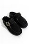 Cozzy Black Plush-Lined Women's Winter Slippers