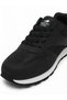 Men's Black Lace-Up Breathable, Comfortable, Soft White-Sole Sneakers - 2