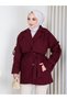 WOMEN'S PREMIUM-QUALITY BELTED OVERSIZED SHORT METLON COAT - 8