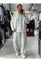 Light Gray Knit Basic Sweatshirt HM- - 2
