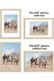 مجموعة من 5 إطارات صور مقاس 8 × 12 بوصة - مع حواف مصممة لتناسب صورًا مقاس 6 × 8 بوصة - لون خشب البلوط الطبيعي. - 4