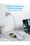كابل USB-C إلى USB-C، سلك شحن سريع من النوع C (عبوة مزدوجة، 0.9 متر، أسود) - 4