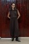 Short-Sleeved Blouse with Padded Shoulders and Harem Pants Set - 4