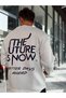 Ecru Future Embroidered Knit Sweatshirt PM-024 - 5