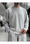 Light Gray Knit Basic Sweatshirt HM- - 6