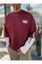 Burgundy Clear Mind Boxy Fit Sweatshirt RES-5009 - 5