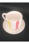 Handmade Ceramic Coffee Cup with Stripes - 3