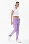 Women's Lilac Drawstring Waist, Stretch Fabric, Straight-Leg Pants, Sizes 38–44 - 2
