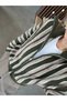 FISHERMAN'S COLLAR STRIPED KNITTED CARDIGAN - 3