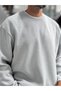 Light Gray Knit Basic Sweatshirt HM- - 8