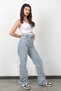 JB Elastic-Waist Wide Leg Jeans, Snow Wash - 118 - 4