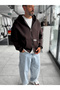 Kahve Chaos Zipper Sweatshirt PM-219 - 6