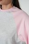 Women's Long-Sleeved Crew-Neck Paneled Casual Sweatshirt with Ribbing - 7