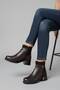 Genuine Leather Comfortable Heeled Zip-Up Mom Boots - 4