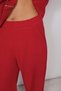 RED SOFT-TEXTURED PANTS WITH A ELASTIC WAISTBAND AND POCKETS - 5
