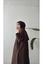 LONG COAT WITH ZIPPER - BROWN - 2