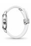 Square Soft Touch Strap White Wristwatch - 2