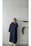 LONG COAT WITH HOOD - NAVY BLUE - 8