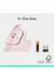 Lift Vertical Ergonomic optical Mouse, Wireless, Bluetooth or Logi Bolt USB receiver, Quiet clicks, 4 buttons, compatible with Windows/macOS/iPadOS, Laptop, PC - Rose - 7