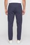 Men Regular Fit Plain Non Stretchable Chino Pants, Navy Blue - 4