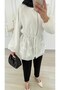 WAIST-ADJUSTABLE VUAL JACKET - WHITE - 5
