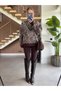 Ethnic Patterned Scarf-Style Knitted Sweater - 2