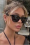 Bianca Cat Eye Black Ultra Lightweight Women's Sunglasses with UV400 Protection