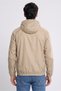 Men Regular Fit Long Sleeve Windbreaker Jacket, Beige - 3