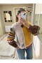 Women's Designer Handmade Color Block Puffed-Sleeve Crochet Cardigan - 8
