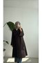 SIDE-TIE POPLIN KIMONO - BROWN - 4