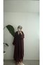 MAAR 100% Cotton MUSLIN SET - BURGUNDY