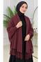 Women's Fringed-Hem, Ribbed-Sleeve, Loose-Fit Knit Poncho, One Size Fits All - 8