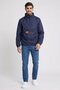 Men Brand Logo Hooded Jackets, Navy - 2